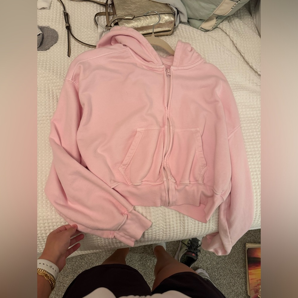 DAILY DRILLS cropped full zip